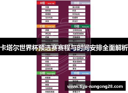卡塔尔世界杯预选赛赛程与时间安排全面解析